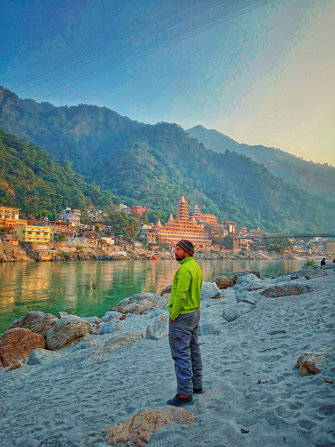 Standing By The River Ganga, rishikesh